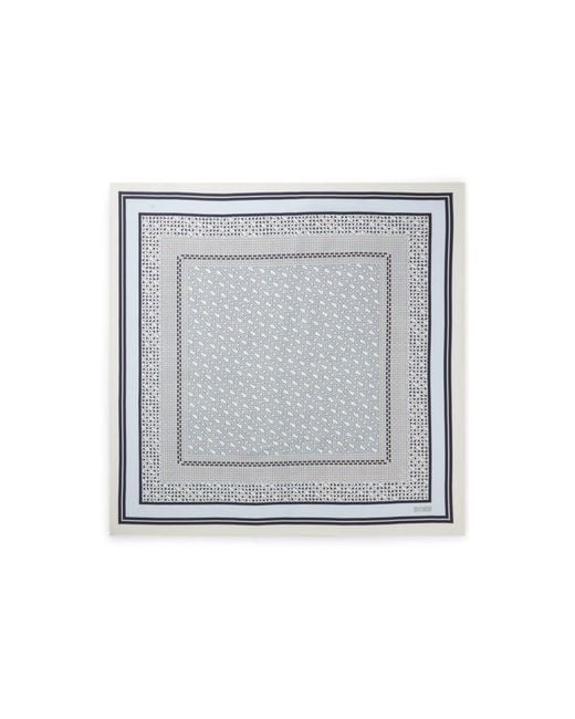 Boss Gray Monogram Scarf