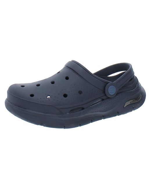 Skechers Blue Arch Fit-it's A Fit Comfort Insole Slip On Clogs