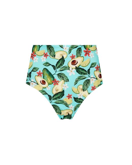 Lia Sahara Green High Waist Bikini Bottom