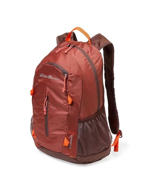 Eddie Bauer Stowaway Packable 20l Daypack Backpack - Plus Size in Red | Lyst