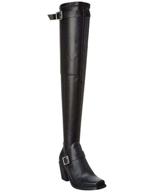 Rag & Bone Black Axis Leather Thigh-High Boot
