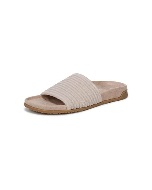 Vionic Black Evie Knit Slide Sandal