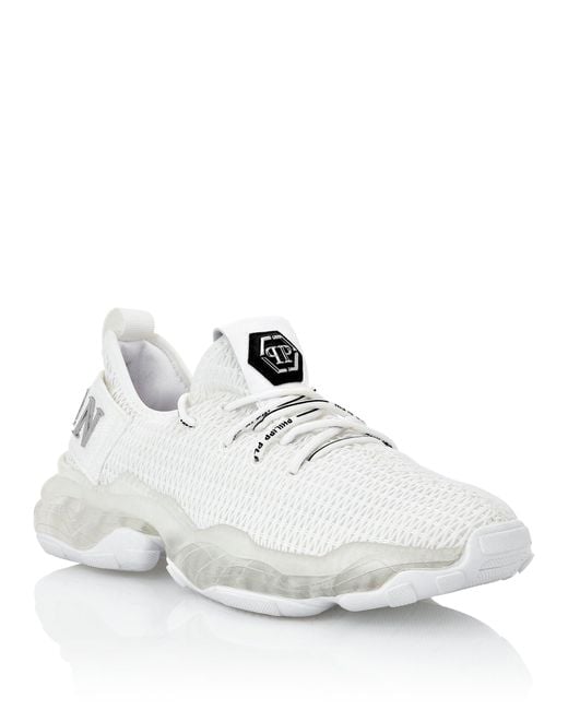 Philipp Plein White Runner Hyper $Hock for men