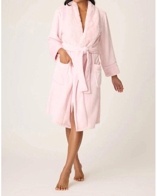 Pj Salvage Pink Luxe Plush Solid Robe