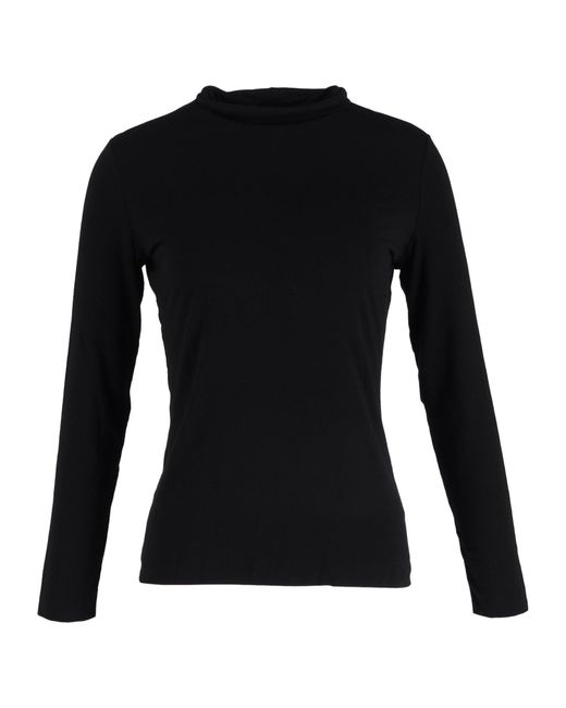 The Row Black Fitted Long Sleeve Top