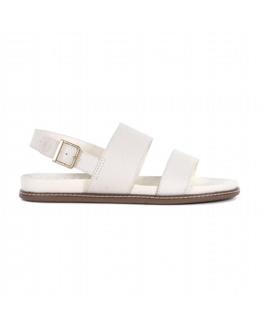 Sperry Top-Sider White Waveside Back Strap Sandals