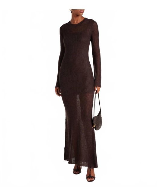 wedding brown shweshwe dresses Staud Mesa Riverstone Sequin Combo Maxi Dress