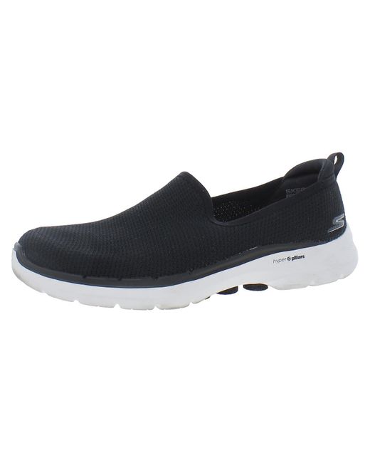 Skechers Black Go Walk 6 Walking Shoe Cushioned Insole Slip-on Sneakers