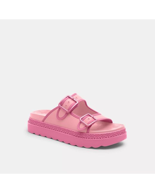 COACH Pink Lainey Sandal