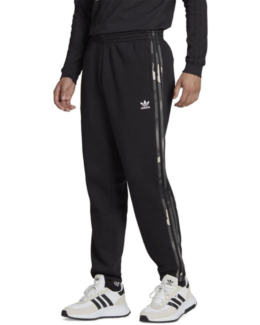 Adidas Black Striped Trim Fitness jogger Pants for men