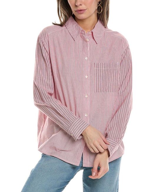Ba&sh Pink Pocket Shirt