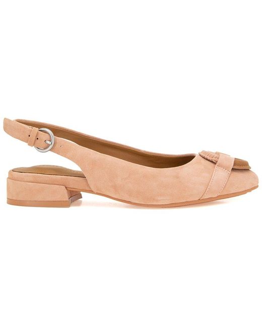 Gentle Souls Natural By Kenneth Cole Athena Suede Flat