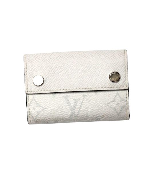 Louis Vuitton White Discovery Leather Wallet (pre-owned)