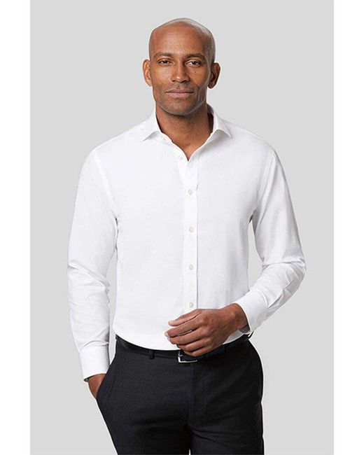 Charles Tyrwhitt White Non-iron Poplin Cutaway Slim Fit Shirt for men