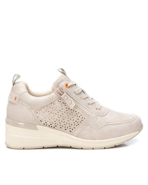 Xti White Wedge Sneakers