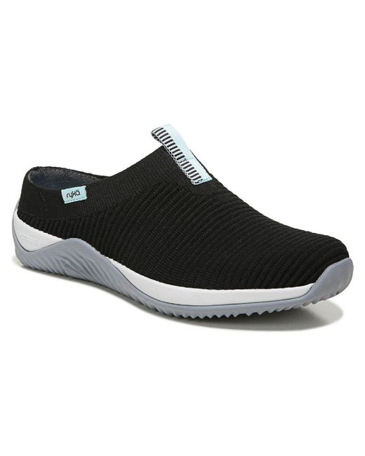 Ryka Black Knit Laceless Casual And Fashion Sneakers