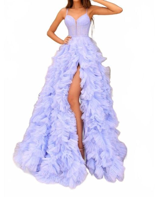 navy blue 2 piece prom dress Amarra 88852 Dress main image 1