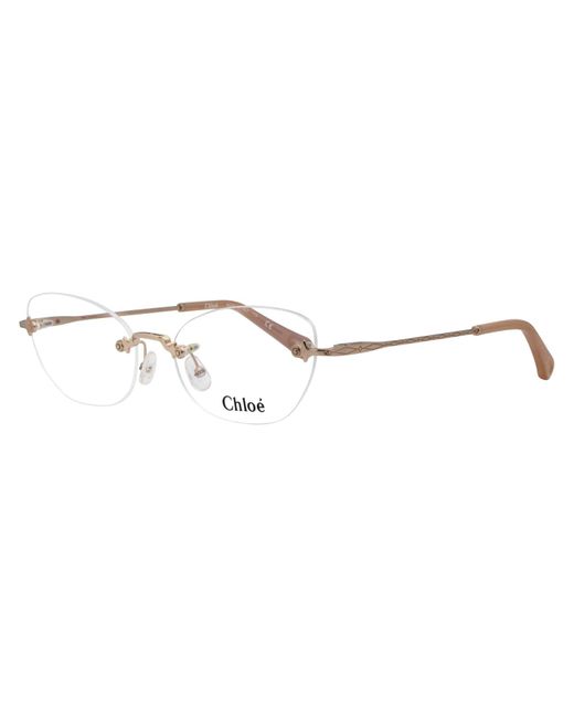 Chloé Orange Cateye Eyeglasses Ce2154 705 Washed Copper 57mm 2154
