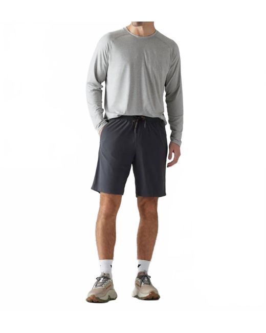 Rhone Pursuit Mid Rise Short in Gray for Men Lyst