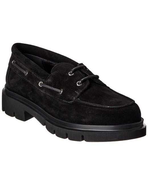 Bally Black Wilmina Suede Loafer