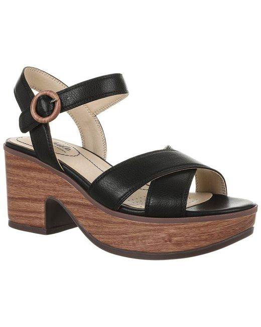 LifeStride Peachy Sandal in Black | Lyst
