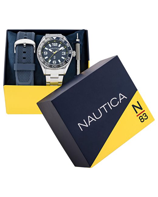 Nautica Blue Finn World Recycled Watch Box Set for men