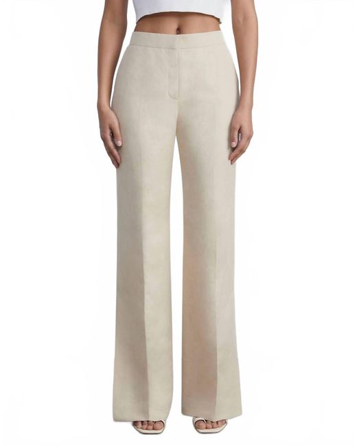 Lafayette 148 New York Women's Natural Gates Side Slit Flared Pants