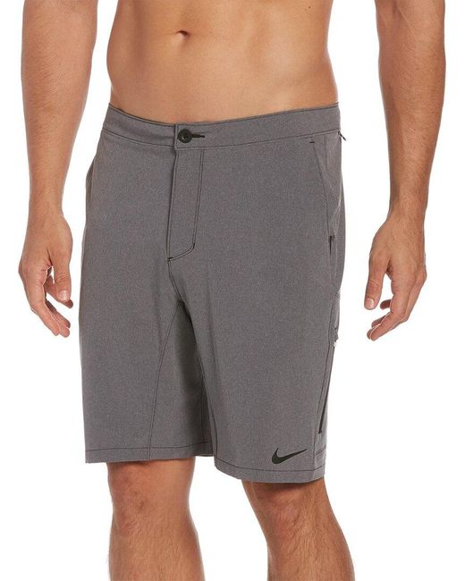 Nike Synthetic Hybrid Short in Grey 