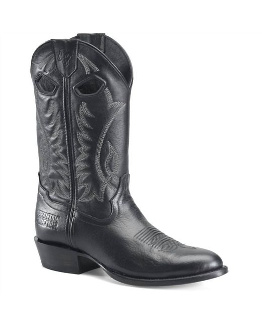 Double H Boot Gray Phantom Rider 11" Roper Boots for men