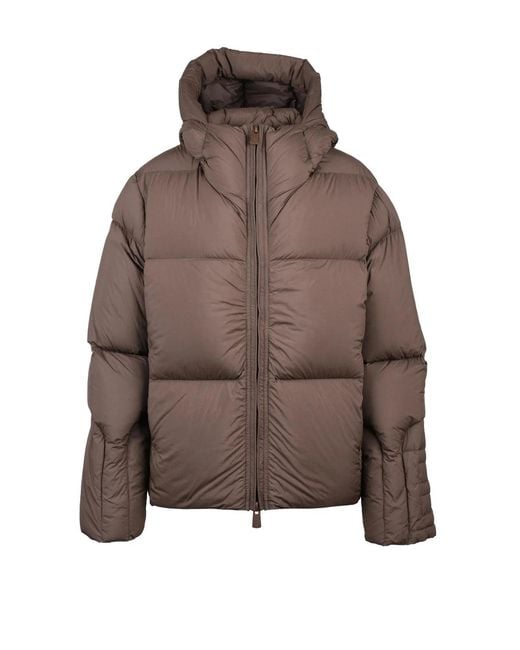 Bacon Brown Polyamide Storm Down Jacket