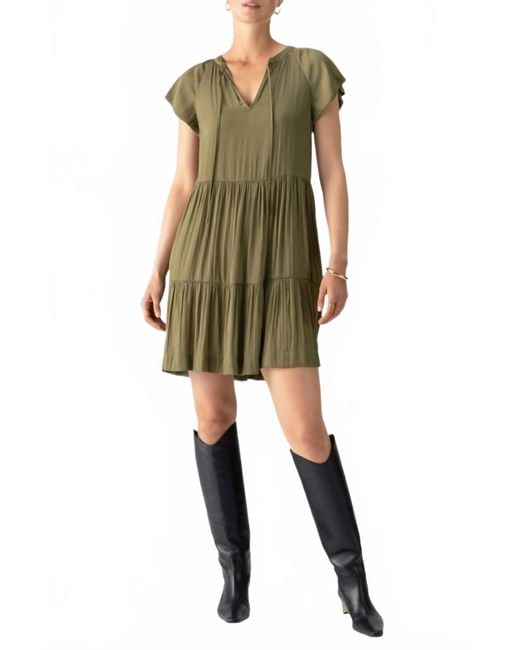 Sanctuary Green Modern Babydoll Dress