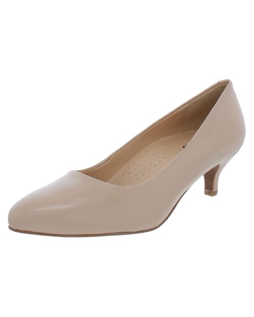 Trotters Natural Kiera Faux Suede Pointed Toe Pumps