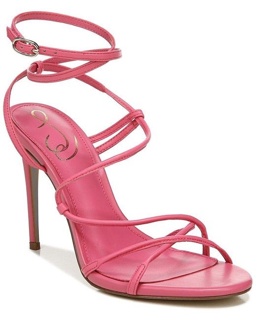 Sam Edelman Pink Sareena Leather Strappy Sandal