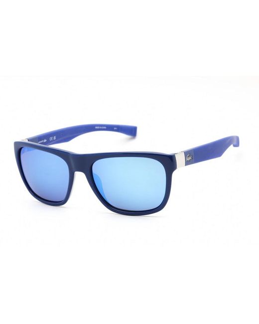 Lacoste Blue 55 Mm Sunglasses L664s-414-55