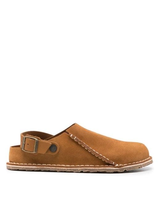 Birkenstock Brown Slip-On Suede Shoes