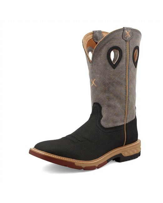 Twisted X Black Cell Stretch Work Boots for men
