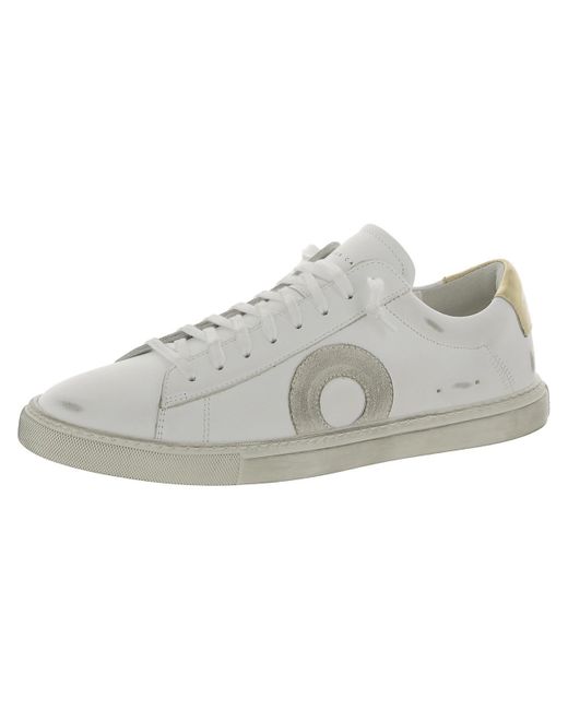 Oliver Cabell Gray Low Leather Distressed Casual And Fashion Sneakers