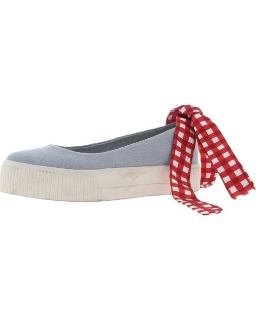 Jessica Simpson Red Elisah Round Toe Slip On Slip-On Sneakers