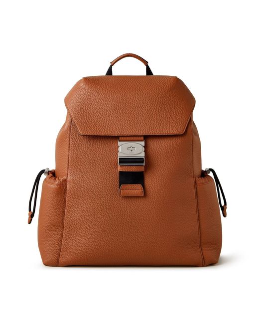 Mulberry Brown Utility Postman's Buckle Backpack