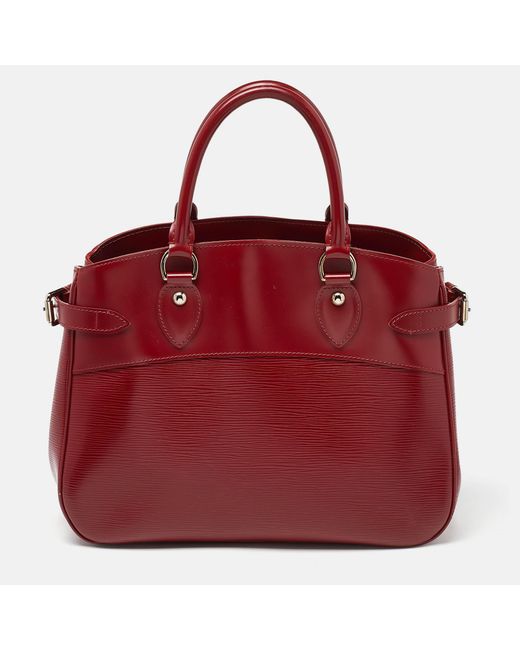 Louis Vuitton Red Rubis Epi Leather Passy Pm Bag