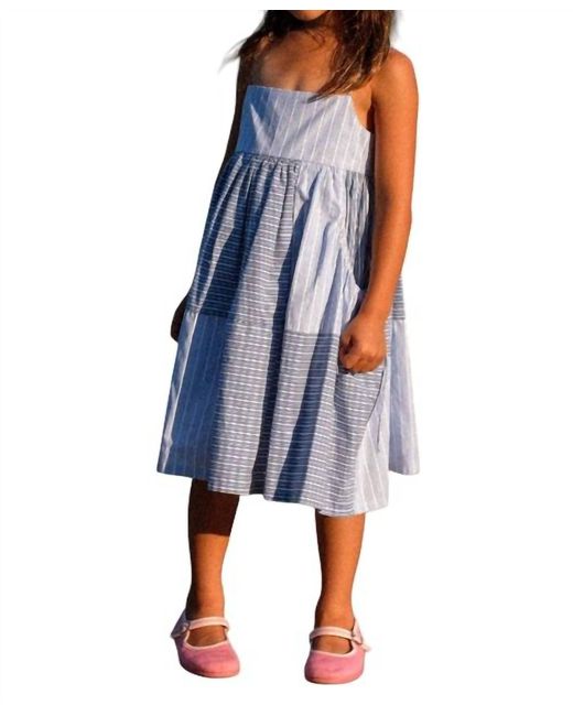 Sea Blue Girl's Helmi Dress