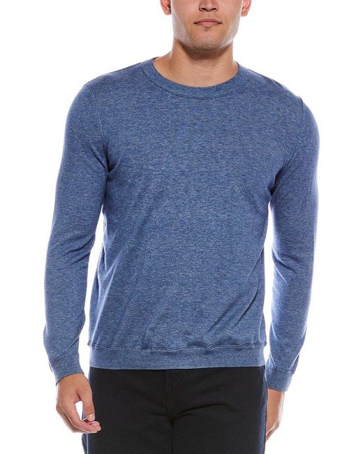 Autumn Cashmere Blue Crewneck Sweatshirt for men