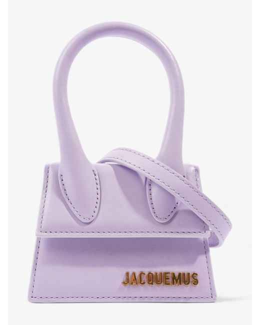 Jacquemus Purple Le Chiquito Lilac Leather Shoulder Bag