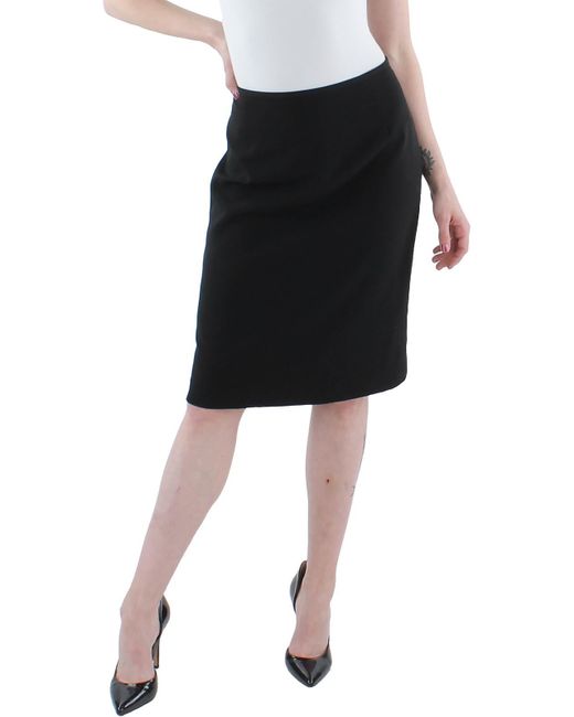 Tahari Knit Textured Pencil Skirt in Black | Lyst