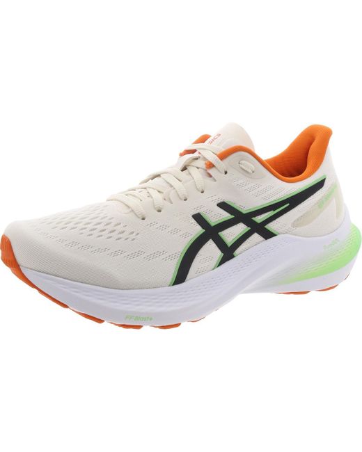 Asics Gray Gt-2000 12 Lace-Up Padded Insole Running & Training Shoes for men