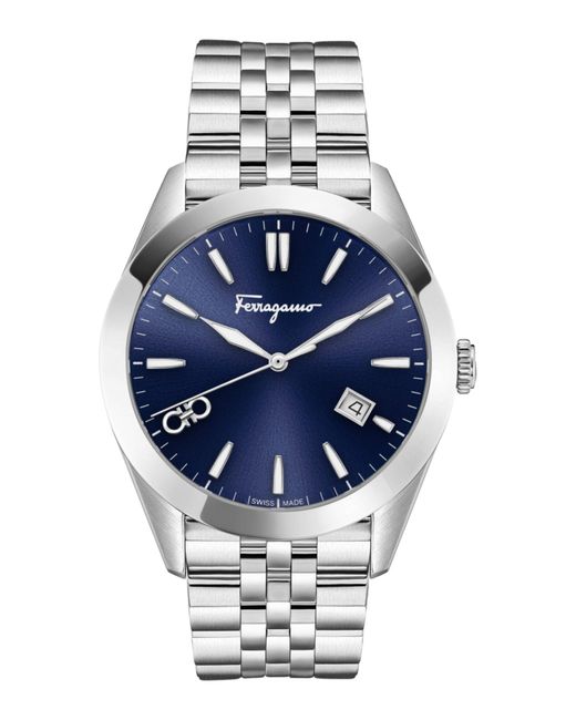 Ferragamo Blue Ferragamo Classic Bracelet Watch for men