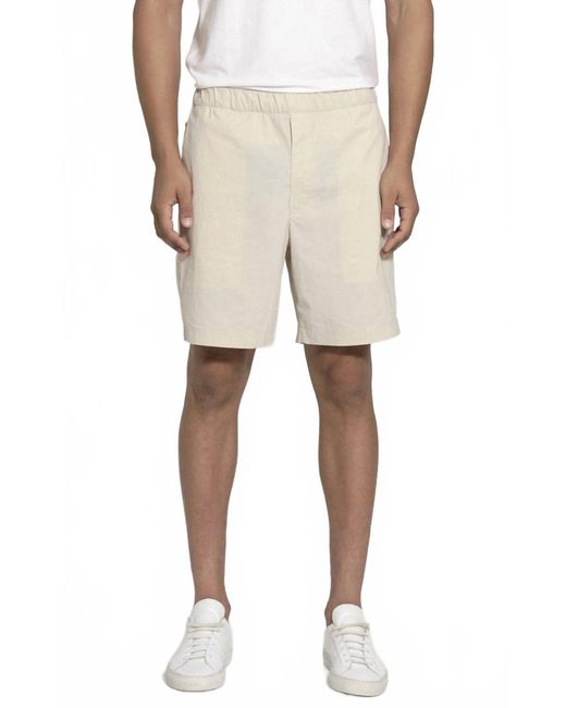 Theory Natural Drawstring Short for men