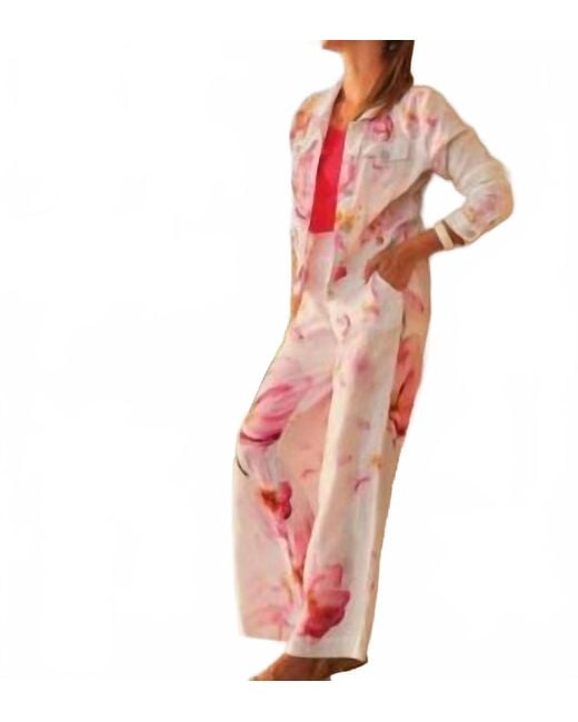 Dolcezza Pink Linen Pant