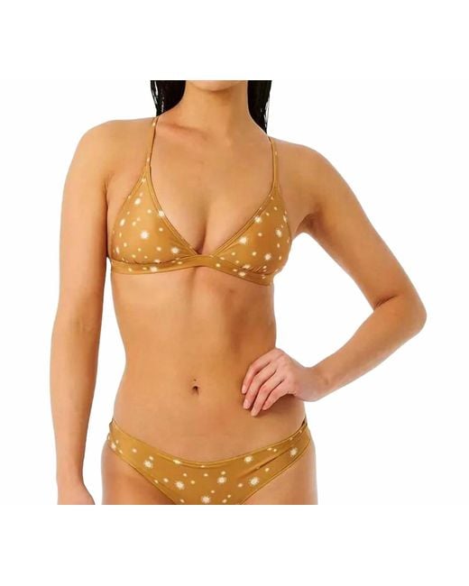 Rip Curl Orange Classic Surf Crossback Triangle Bikini Top