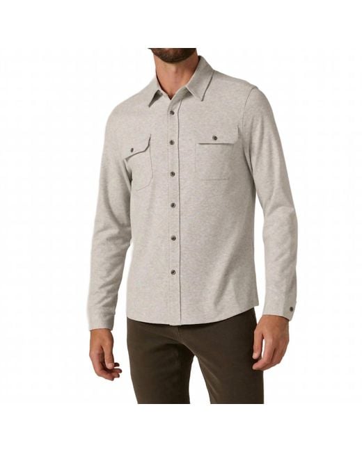 7 Diamonds Gray Generation Solid Shirt for men